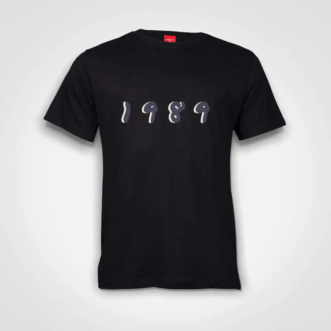 1989 Cotton T-Shirt Black IZZIT APPAREL