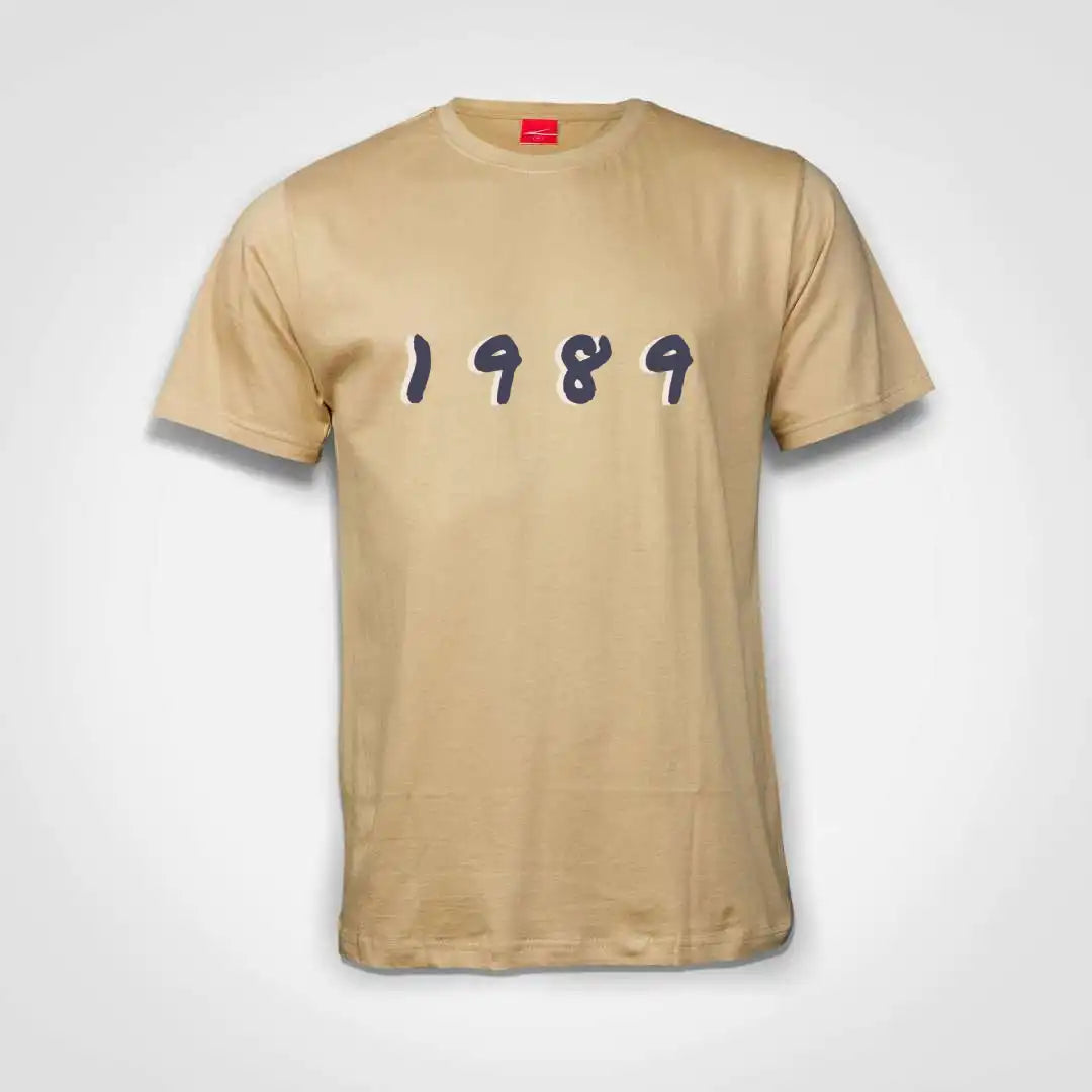 1989 Cotton T-Shirt Natural IZZIT APPAREL