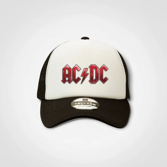 ACDC Vintage Trucker Cap OSFM Black IZZIT APPAREL