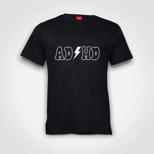 ADHD Cotton T-Shirt Black IZZIT APPAREL