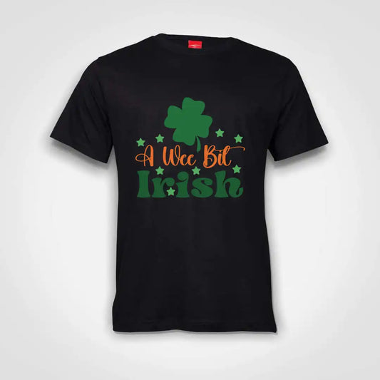 A Wee Bit Irish Cotton T-Shirt Black IZZIT APPAREL