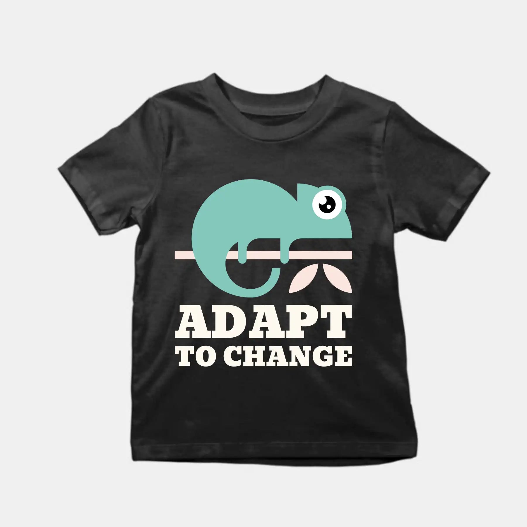 Adapt To Change Kids T-Shirt Black IZZIT APPAREL