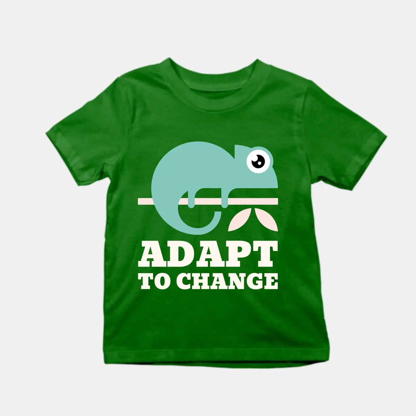 Adapt To Change Kids T-Shirt Bottle Green IZZIT APPAREL