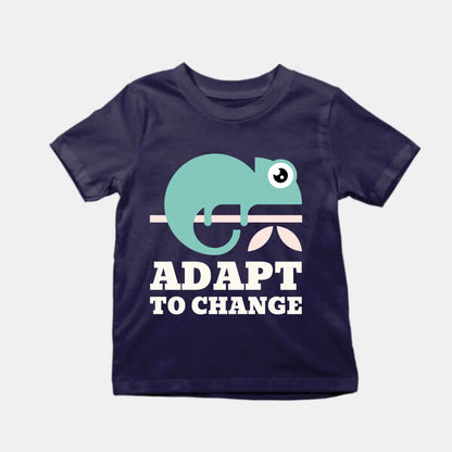 Adapt To Change Kids T-Shirt Navy IZZIT APPAREL