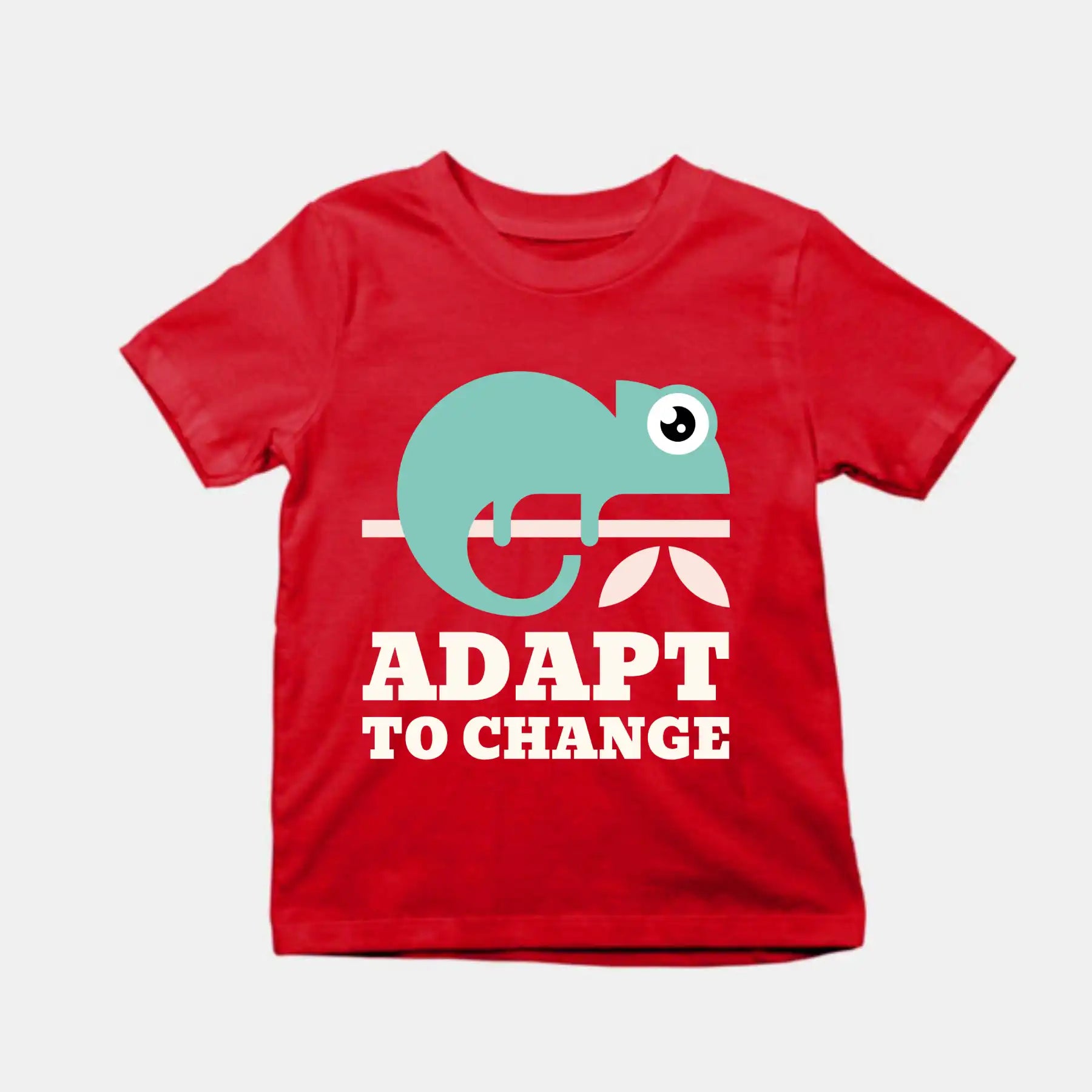 Adapt To Change Kids T-Shirt Red IZZIT APPAREL