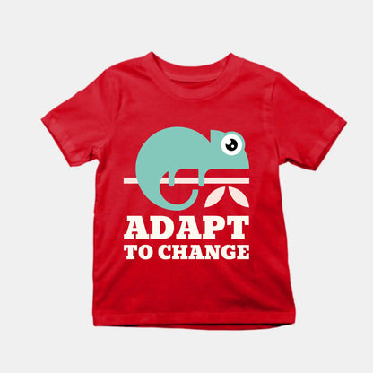 Adapt To Change Kids T-Shirt Red IZZIT APPAREL