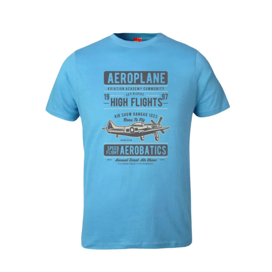 Aeroplane Aviation Academy Aerobatics Cotton T-Shirt