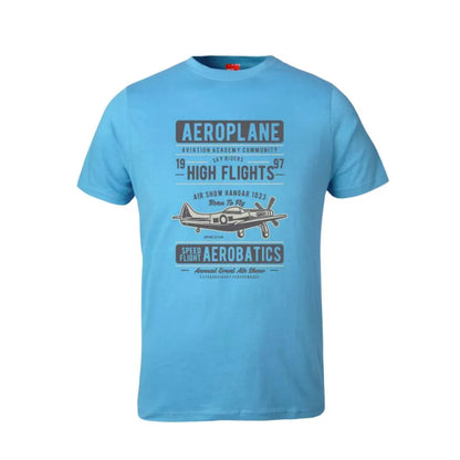 Aeroplane Aviation Academy Aerobatics Cotton T-Shirt