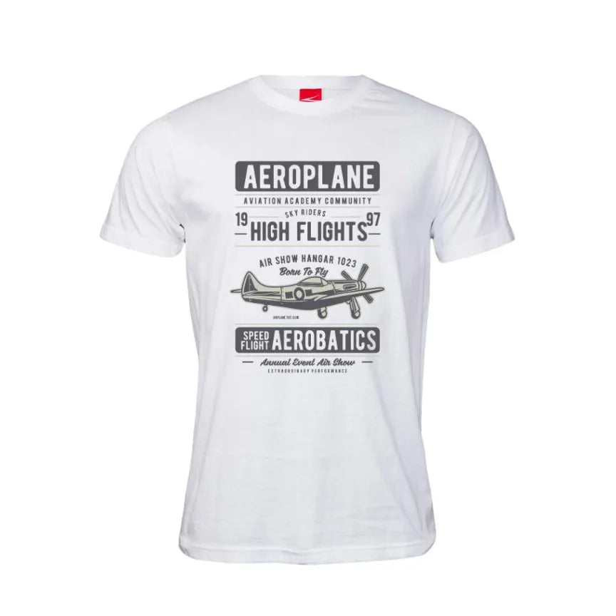 Aeroplane Aviation Academy Aerobatics Cotton T-Shirt