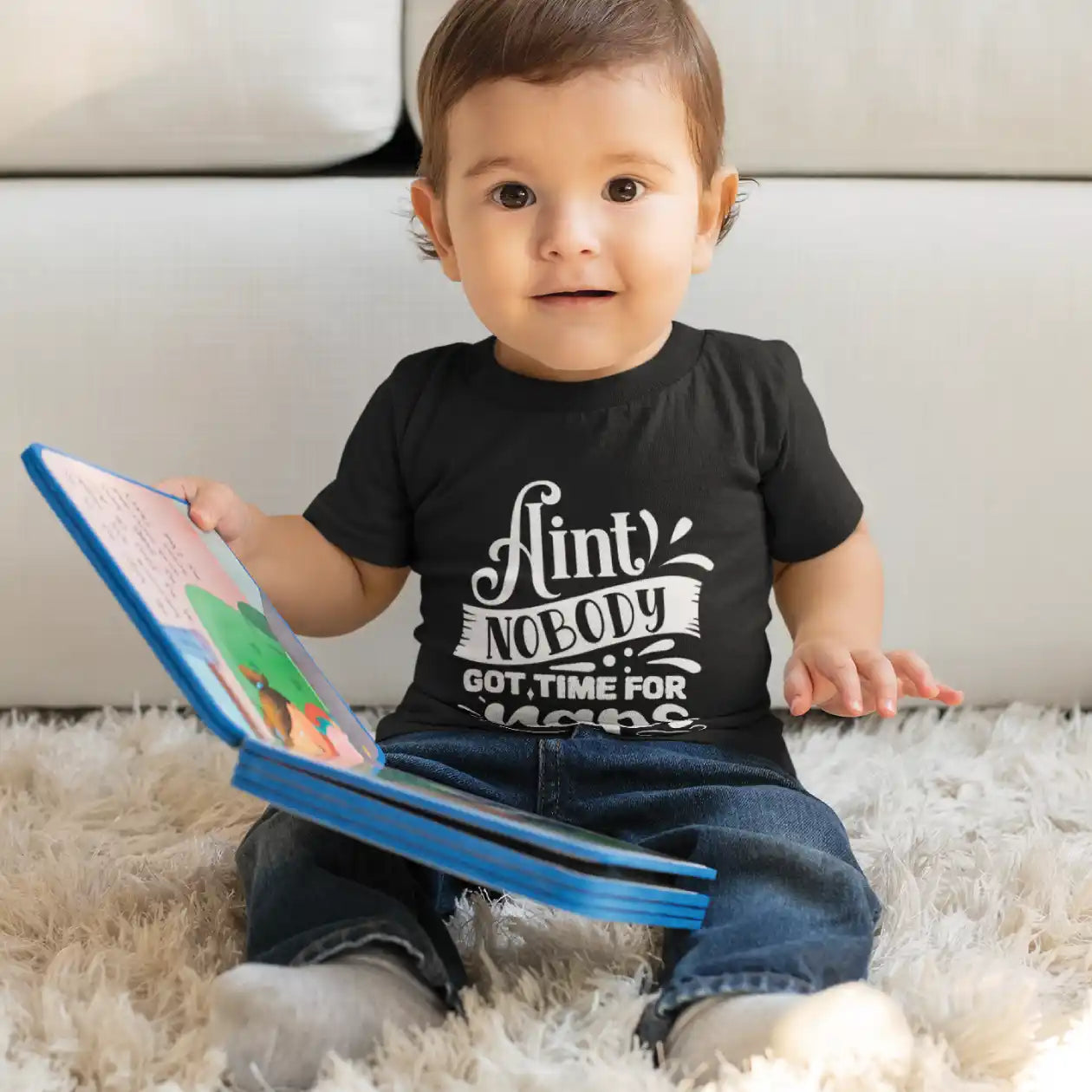 Ain't Nobody Got Time For Naps Babygrow IZZIT APPAREL
