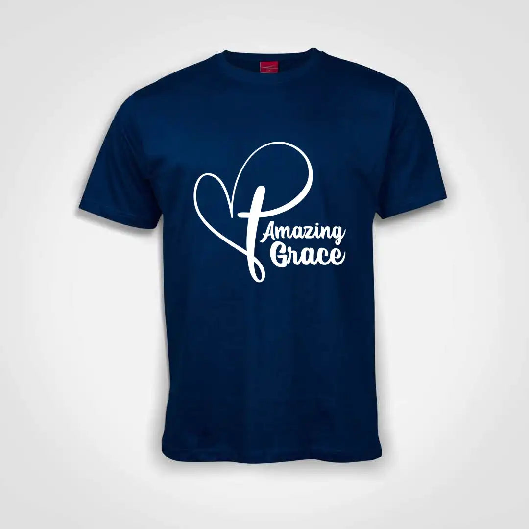Amazing Grace Cotton T-Shirt Royal Blue IZZIT APPAREL