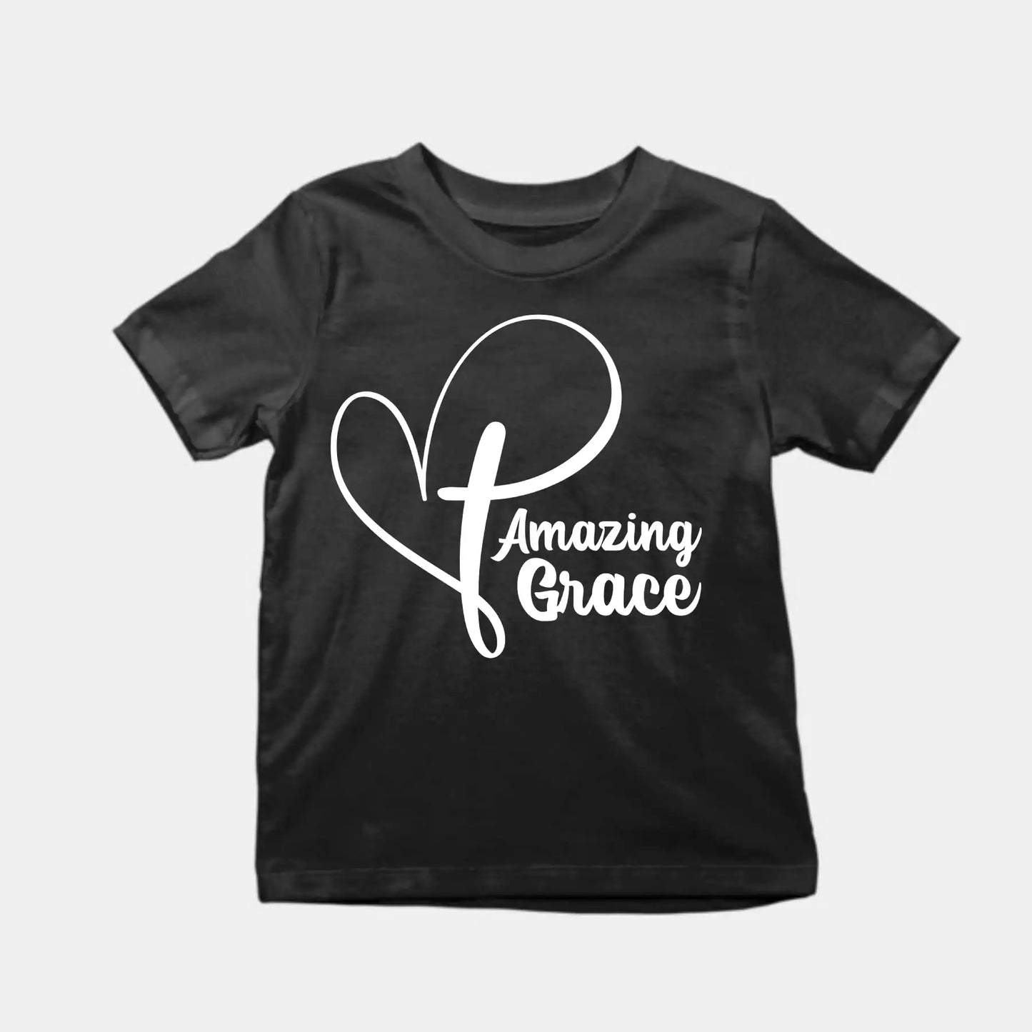 Amazing Grace Kids T-Shirt Black IZZIT APPAREL