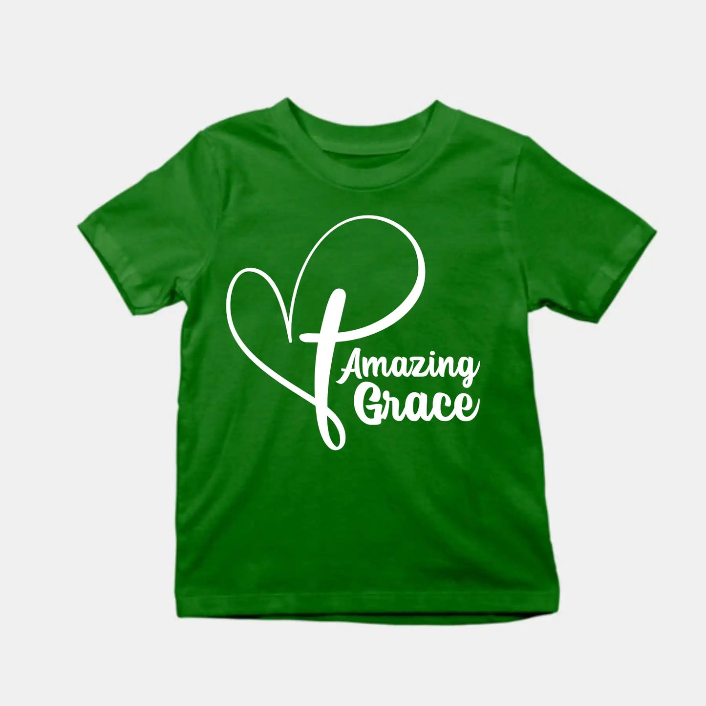 Amazing Grace Kids T-Shirt Bottle Green IZZIT APPAREL