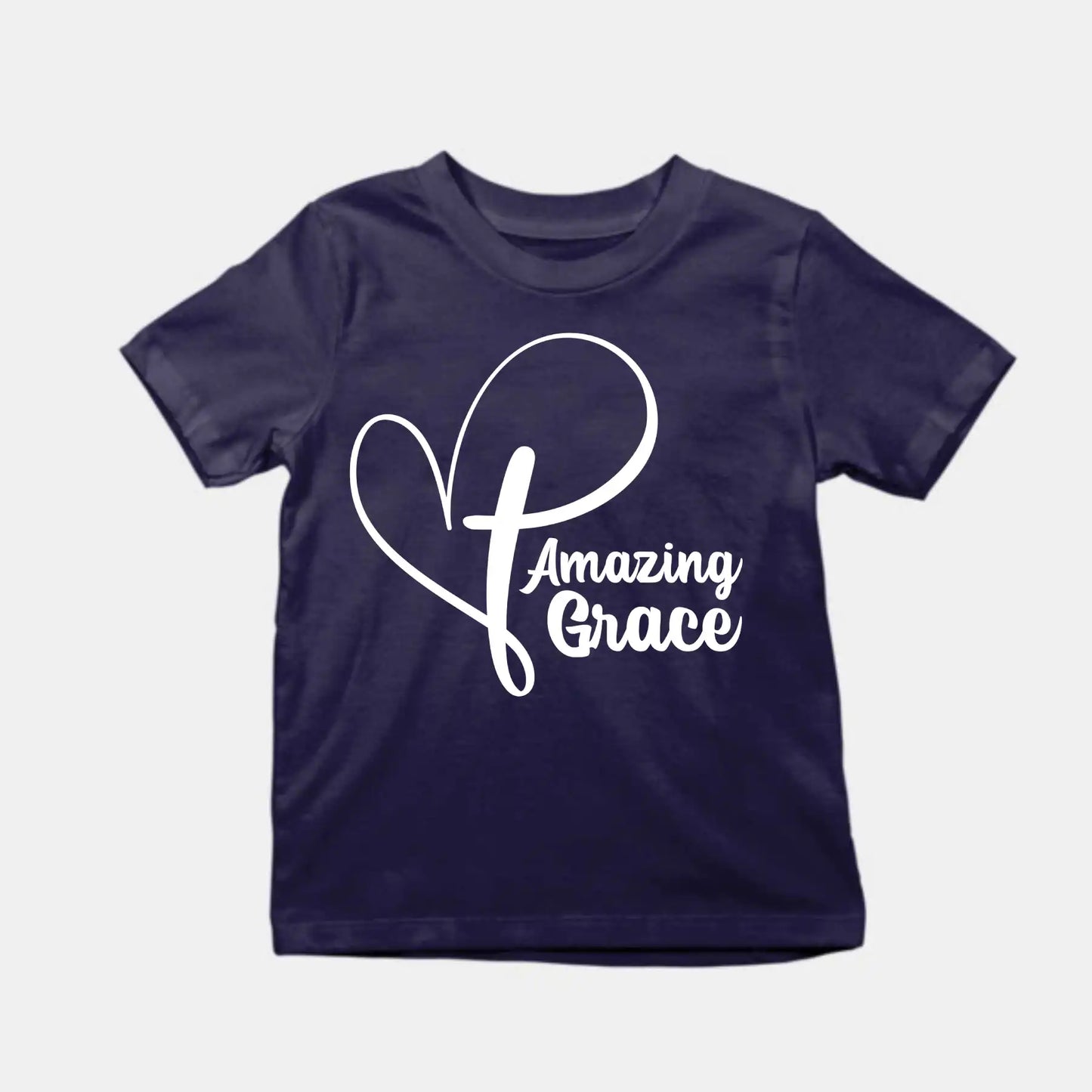 Amazing Grace Kids T-Shirt Navy IZZIT APPAREL