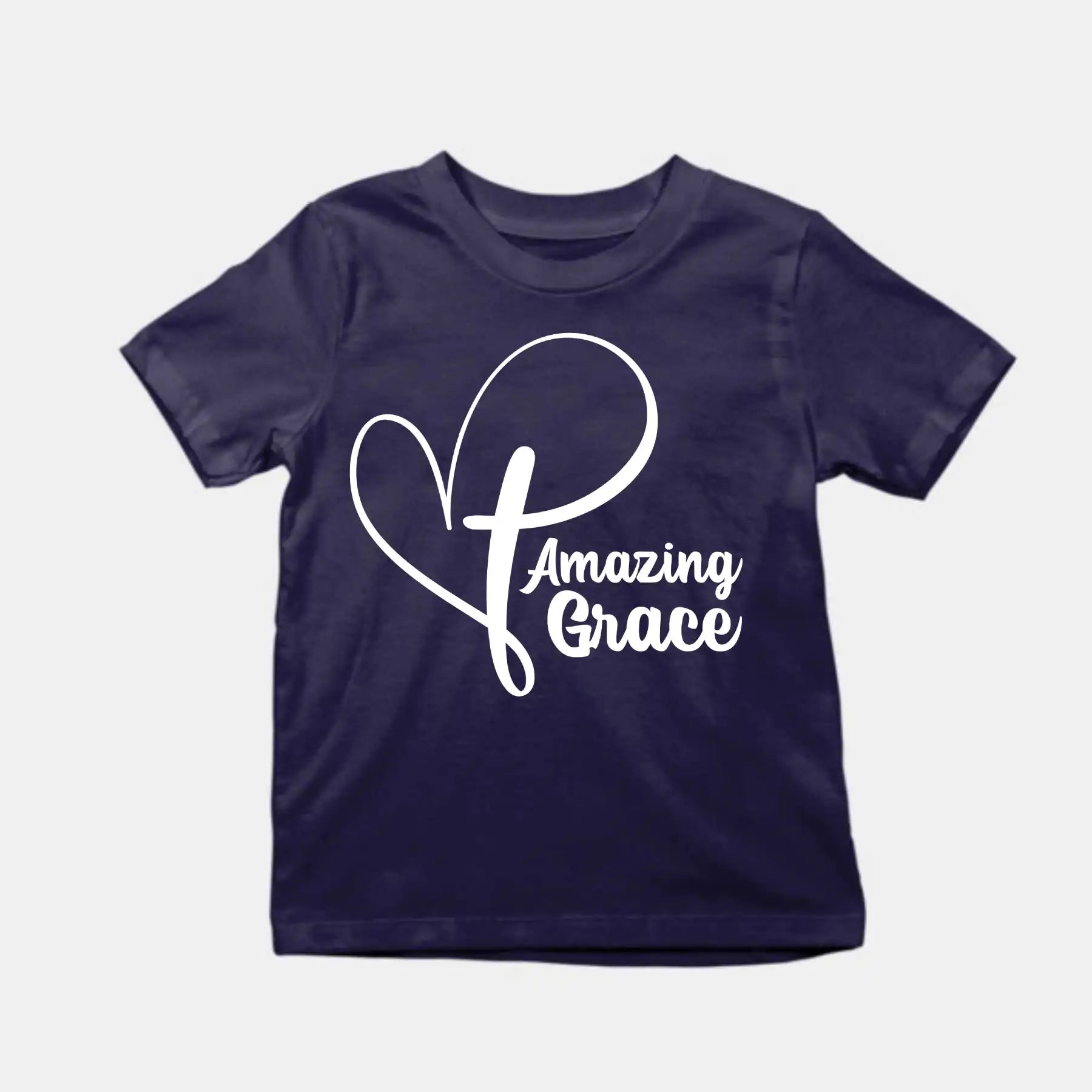 Amazing Grace Kids T-Shirt Navy IZZIT APPAREL