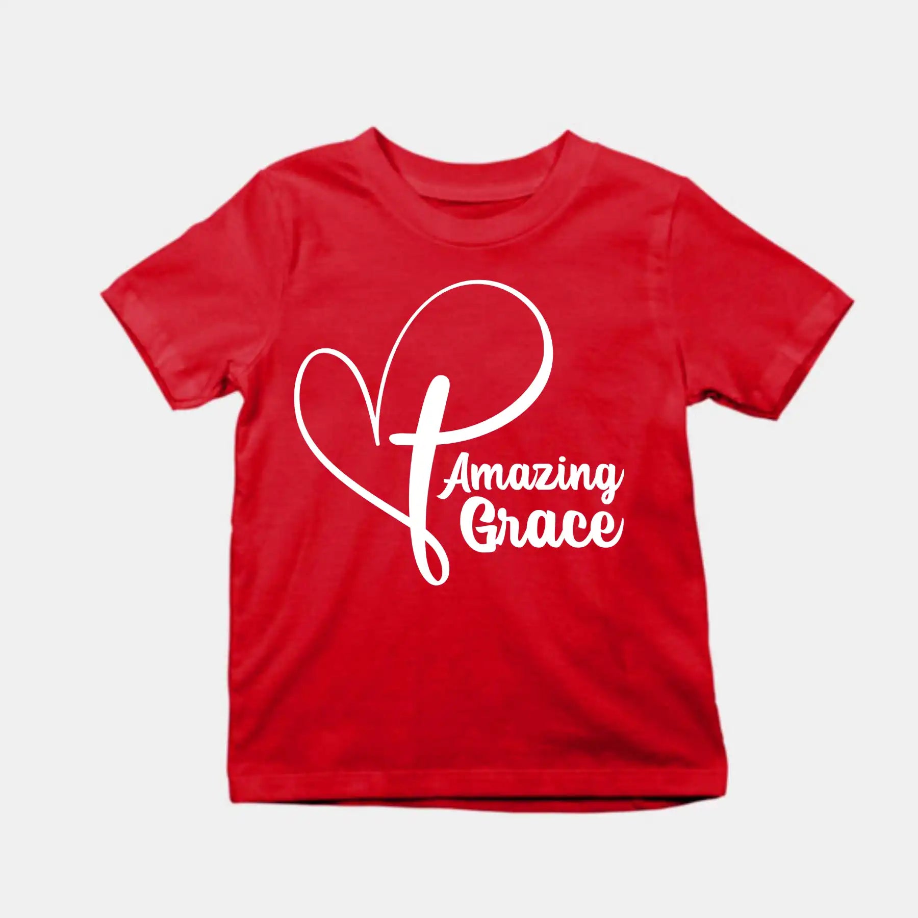 Amazing Grace Kids T-Shirt Red IZZIT APPAREL
