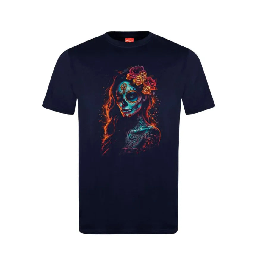 Amber Catarina Sugar Skull Cotton T-Shirt