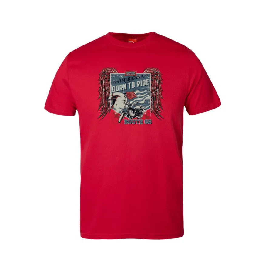 Americana Born To Ride Cotton T-Shirt