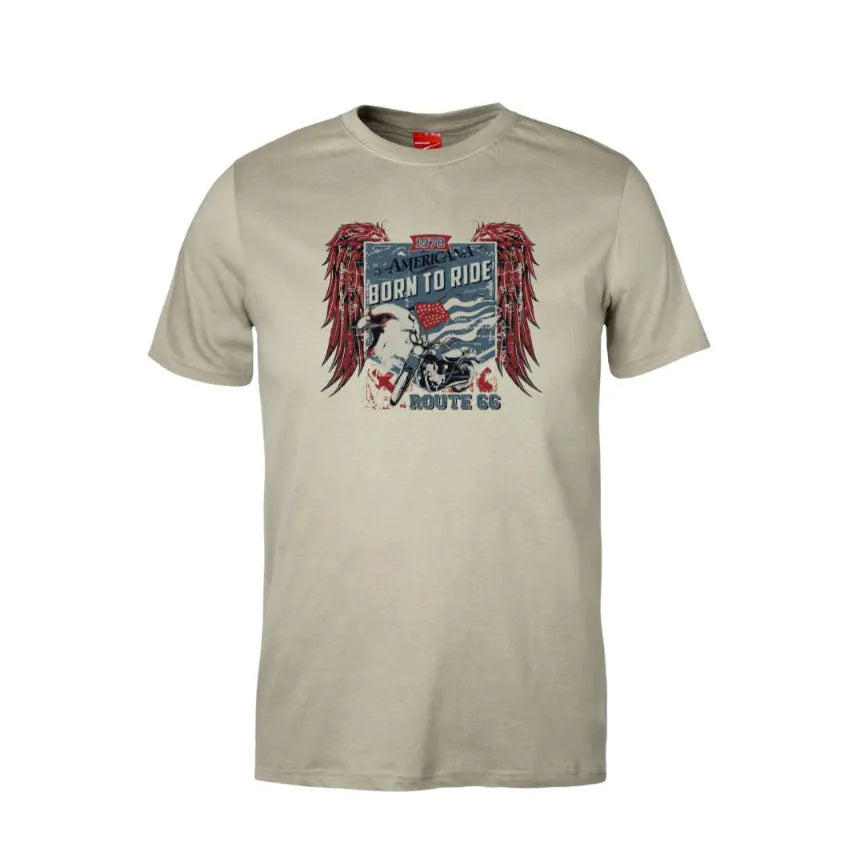 Americana Born To Ride Cotton T-Shirt