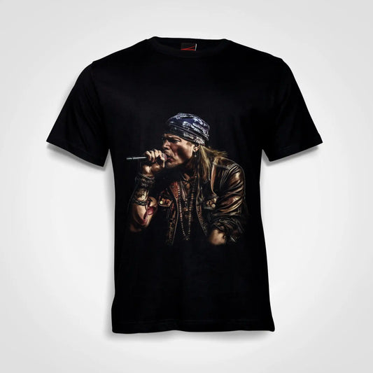 Axl Rose Cotton T-Shirt Black IZZIT APPAREL