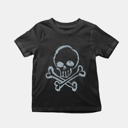 Basic Skull Kids T-Shirt Black IZZIT APPAREL
