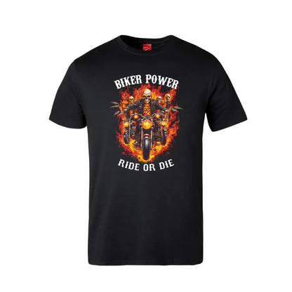 Biker Power Ride Or Die Cotton T-Shirt