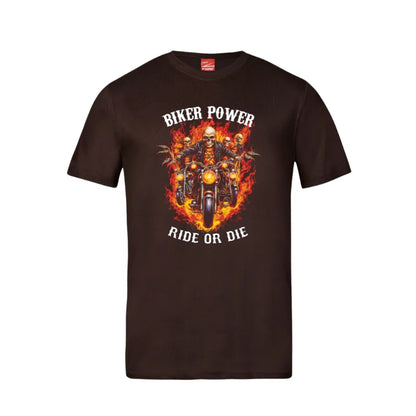 Biker Power Ride Or Die Cotton T-Shirt