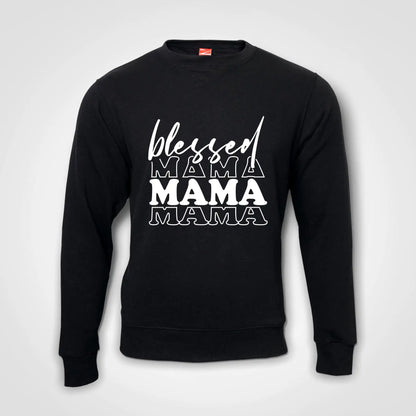 Blessed Mama Sweater Black IZZIT APPAREL