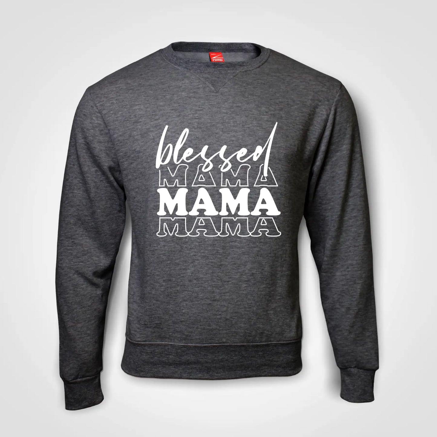 Blessed Mama Sweater Charcoal-Melange IZZIT APPAREL