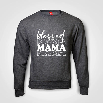 Blessed Mama Sweater Charcoal-Melange IZZIT APPAREL