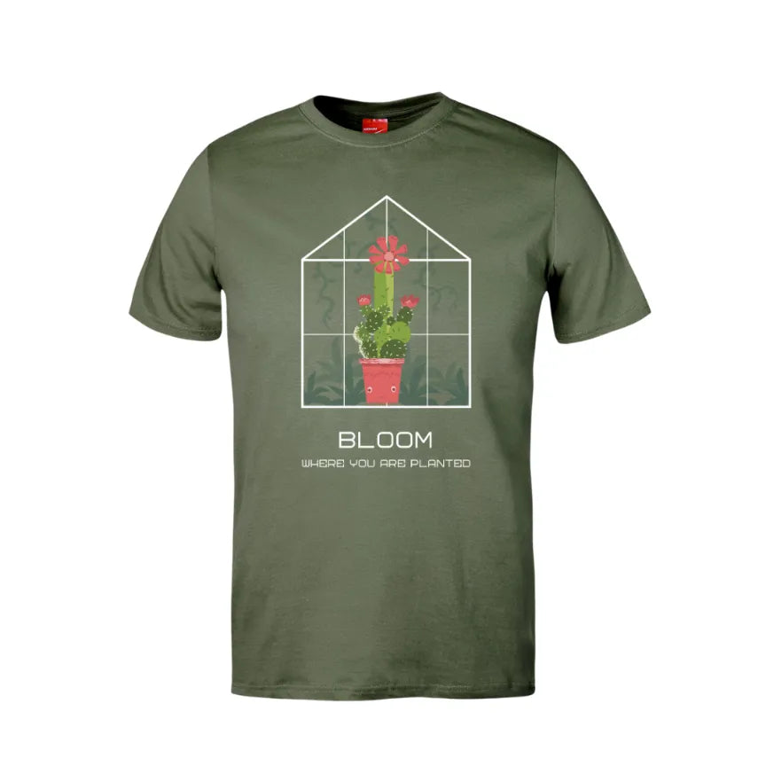 Bloom Where You Are Planted Cotton T-Shirt