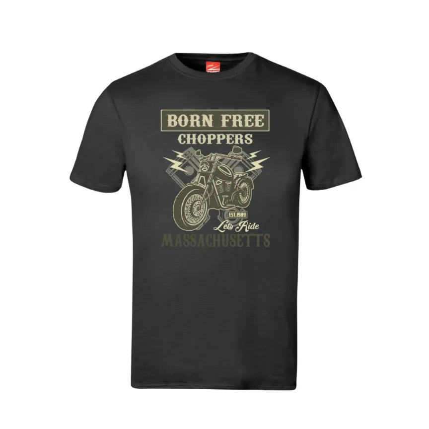 Born Free Choppers Massachusetts Cotton T-Shirt