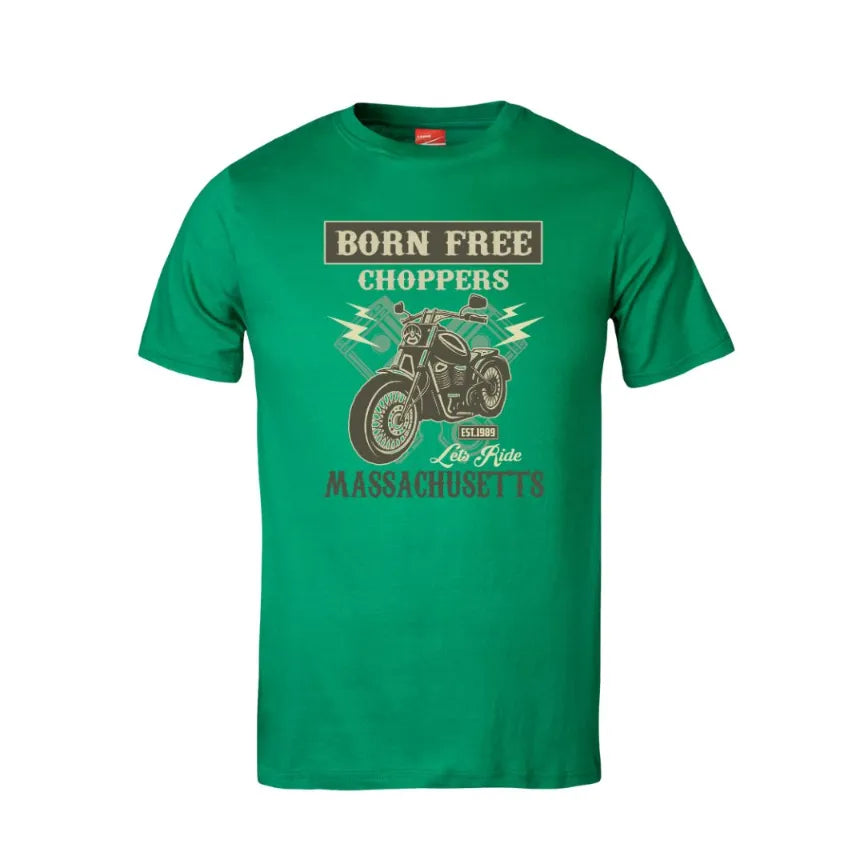 Born Free Choppers Massachusetts Cotton T-Shirt