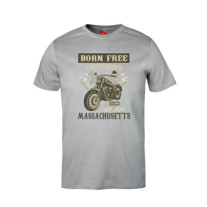 Born Free Choppers Massachusetts Cotton T-Shirt