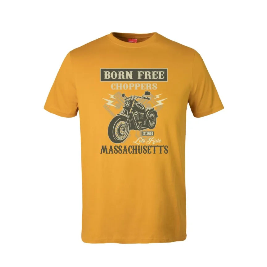 Born Free Choppers Massachusetts Cotton T-Shirt