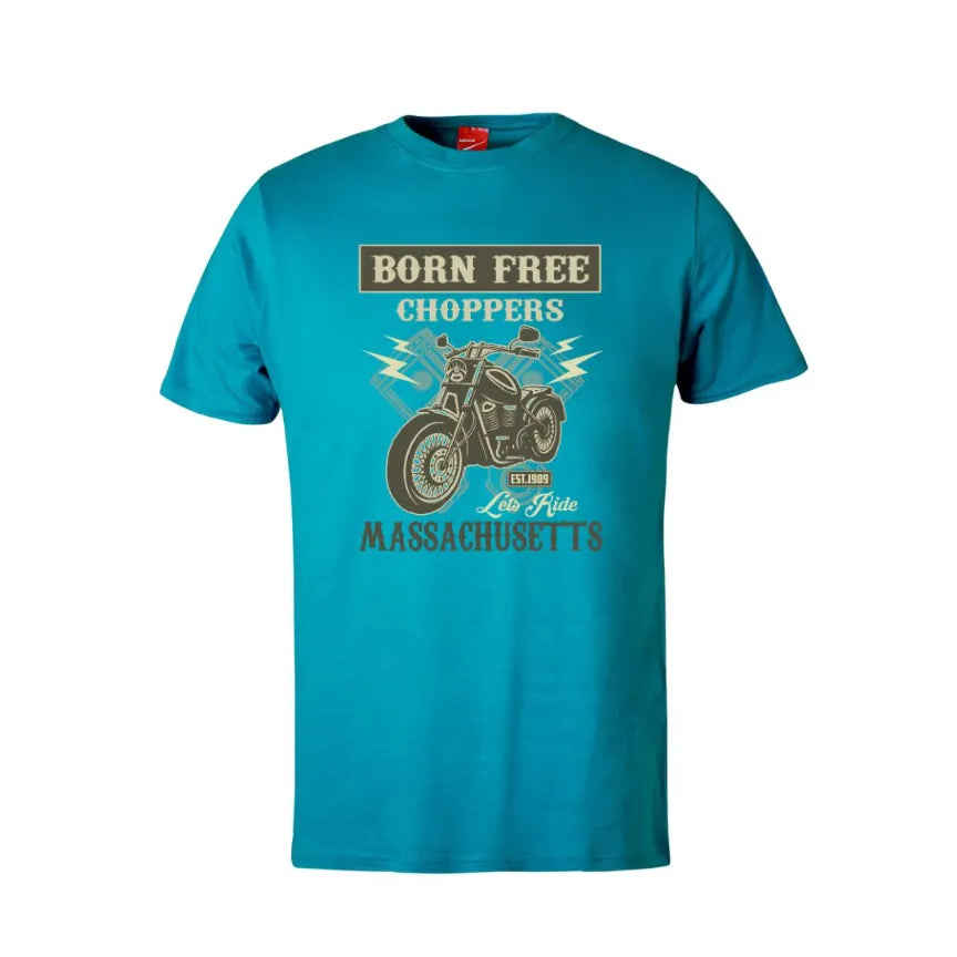 Born Free Choppers Massachusetts Cotton T-Shirt