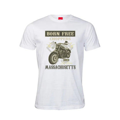 Born Free Choppers Massachusetts Cotton T-Shirt