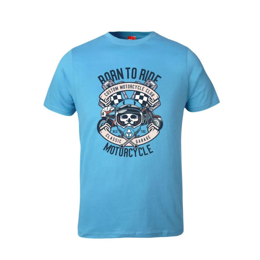 Born To Ride Motor Racer Cotton T-Shirt