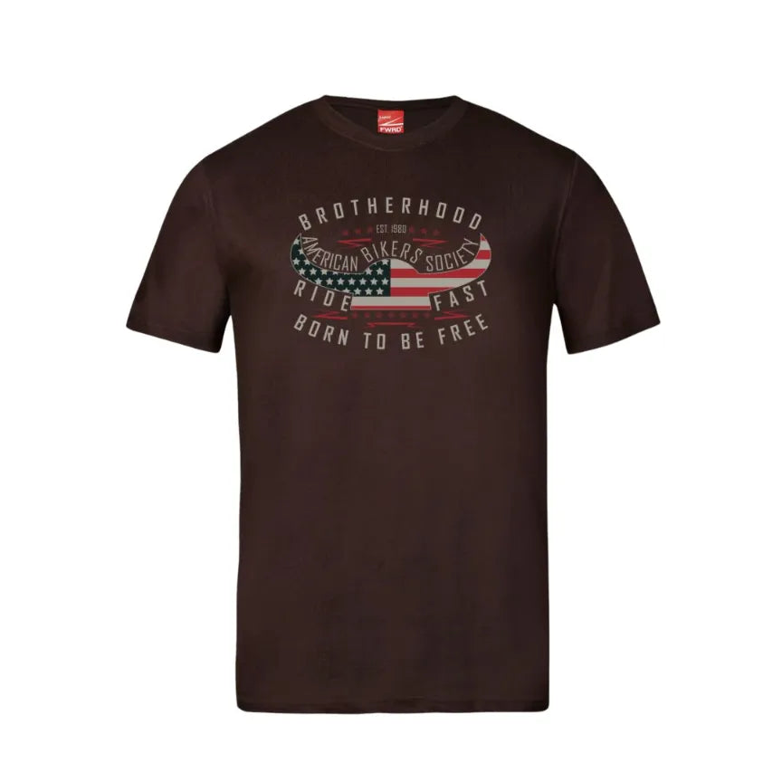 Brotherhood American Bikers Society Cotton T-Shirt