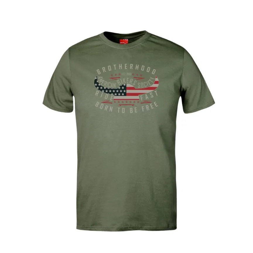 Brotherhood American Bikers Society Cotton T-Shirt