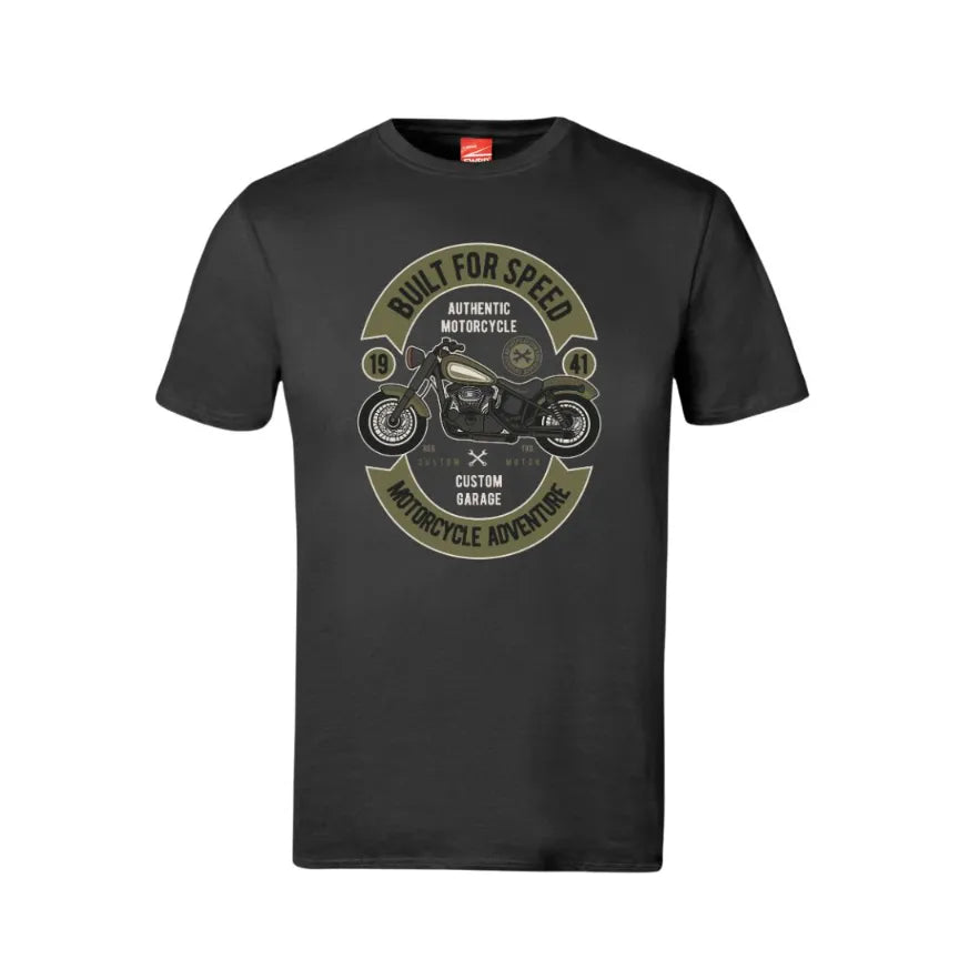 Built For Speed Motorcycle Adventure Cotton T-Shirt