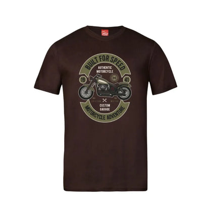 Built For Speed Motorcycle Adventure Cotton T-Shirt