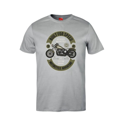 Built For Speed Motorcycle Adventure Cotton T-Shirt