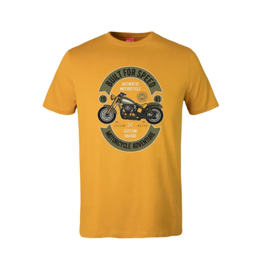 Built For Speed Motorcycle Adventure Cotton T-Shirt