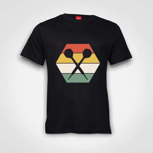 Dart Colour Block Cotton T-Shirt Black IZZIT APPAREL