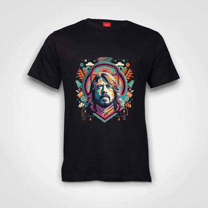 Dave Grohl Tribute Cotton T-Shirt Black IZZIT APPAREL