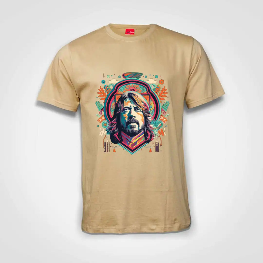 Dave Grohl Tribute Cotton T-Shirt Natural IZZIT APPAREL