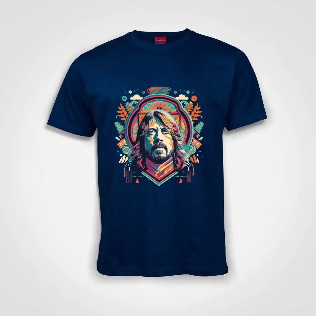 Dave Grohl Tribute Cotton T-Shirt Royal Blue IZZIT APPAREL