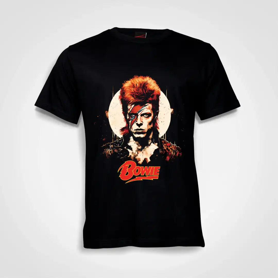 David Bowie Cotton T-Shirt Black IZZIT APPAREL