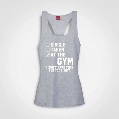 Don't Have Time For Your Shit Ladies Tank Grey-Melange IZZIT APPAREL